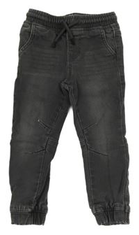 Tmavosivé teplákové slim cuff rifle Denim Co.