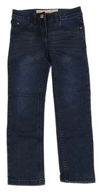 Tmavomodré slim fit rifle Lupilu