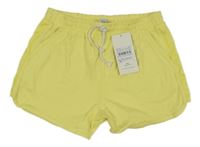 Nové - Žlté bavlnené kraťasy Tu