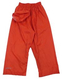 2set - Červené šusťákové nepromokavé funkční kalhoty + sáček Mountain Warehouse
