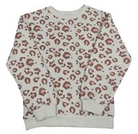Smotanová vzorovaná mikina Primark