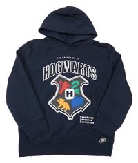 Tmavomodrá mikina s erbem a kapucí - Harry Potter C&A