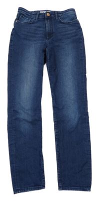 Tmavomodré skinny fit rifle H&M