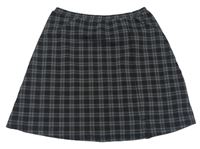 Sivo-čierna kockovaná sukňa H&M