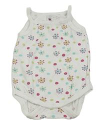 Bílé květované body C&A