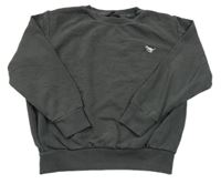 Tmavosivá mikina s výšivkou dina Next