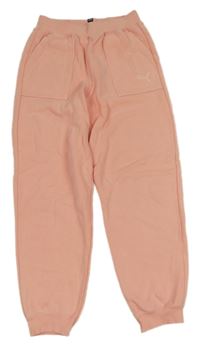 Světlerůžové tepláky s logem Puma