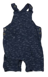 Tmavomodré melírované teplákové na traké kraťasy F&F