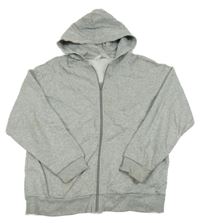 Sivá melírovaná prepínaci mikina s kapucňou H&M