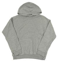 Sivá melírovaná mikina s kapucňou H&M