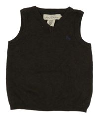 Tmavohnedá pletená vesta H&M