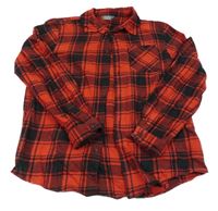 Červeno-čierna kockovaná košeľa Primark