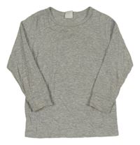 Šedé žebrované pyžamové triko H&M