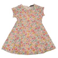 Ružové kvetované čipkové šaty Primark