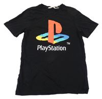 Černé tričko s PlayStation H&M