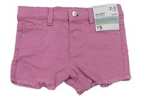 Ružové rifľové kraťasy Denim Co.