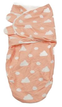 Růžovo-bílá rychlozavinovačka s mraky 