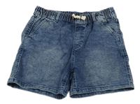 Tmavomodré teplákové riflové kraťasy Lily & Dan