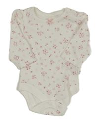 Bílo-růžové květované body George