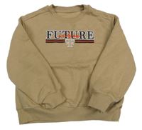 Hnedá mikina s nápisom Matalan