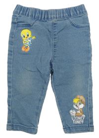 Světlemodré džegíny s Tweetym a Lolou - Looney Tunes Sinsay