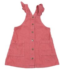 Ružové menšestrové šaty s volánikmi Matalan