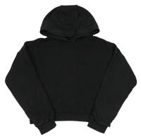 Čierna crop mikina s kapucňou F&F