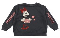 Antracitová mikina s Minnie George