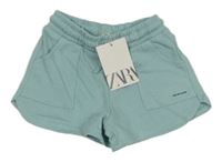 Nové - Svetlomodré teplákové kraťasy Zara