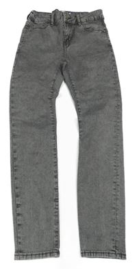 Sivé elastické skinny rifle 157