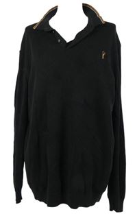 Pánsky čierny sveter s límečkem zn.Next