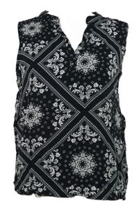 Dámská černo-bílá vzorovaná halenka Infinity 