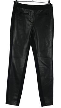 Dámské černé koženkové skinny kalhoty Cecil 