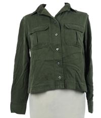 Dámská khaki crop halenka Calvin Klein 