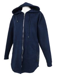 Pánská tmavomodrá semišová parka s kapucí Project Paris 