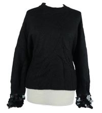 Dámský černý svetr s pajetkami H&M