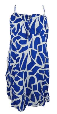 Nové - Dámské modro-bílé vzorované šaty Only 