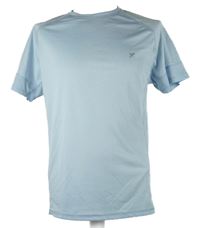 Pánské světlemodré sportovní funkční tričko Primark 