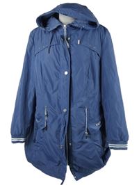 Dámská tmavomodrá šusťáková jarní parka s kapucí Barbara Lebek 