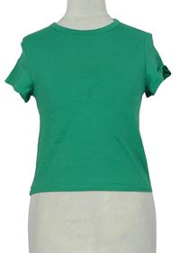 Dámske zelené crop tričko H&M