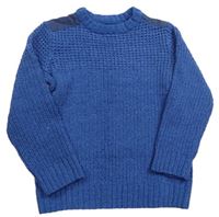 Modrý vzorovaný sveter F&F