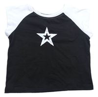 Čierno-biele tričko s hviezdou