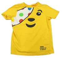 Žlté tričko s medvídkem Pudsey George