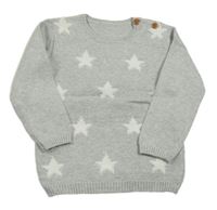 Svetlosivý sveter s hviezdičkami George