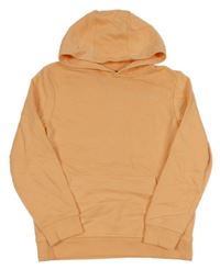 Neonově oranžová mikina s nápisem a kapucí George