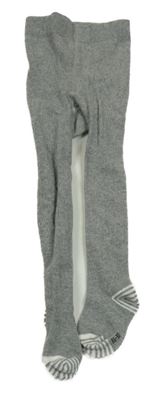 Sivé pančuchy s prúžkami