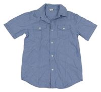 Modro-černá kostkovaná košile S. Oliver