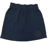 Tmavomodrá tepláková sukňa