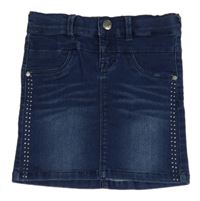 Tmavomodrá rifľová sukňa s kamienkami Name it