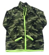 Khaki army fleecová propínací mikina Kiki&Koko